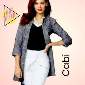 Cabi #5299• The Times Tweed Black/White Jacket • Size Medium